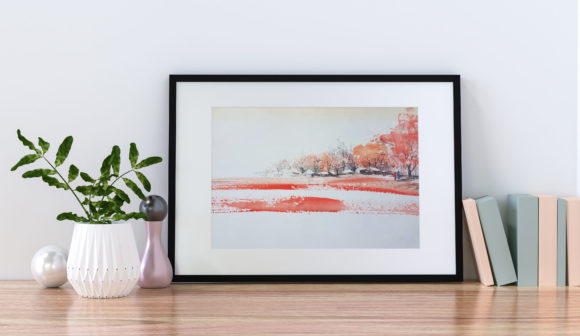 Autumn Nature Watercolor Landscape Illustrations