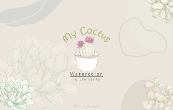 My Cactus - Watercolor Illustrations