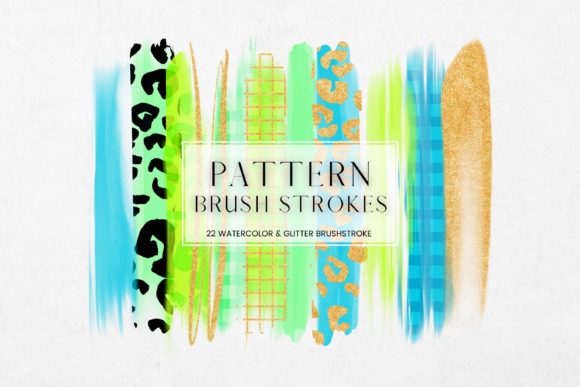 Pattern Watercolor Brush Strokes
