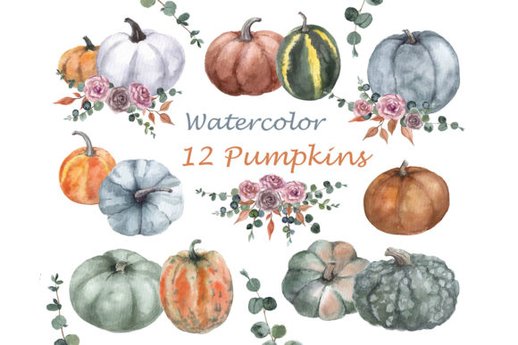 Watercolor Fall Clipart Pumpkin Png