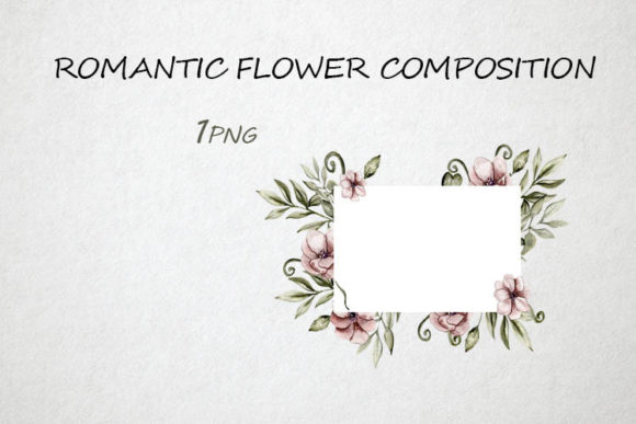 Watercolor Vintage Flowers Frames
